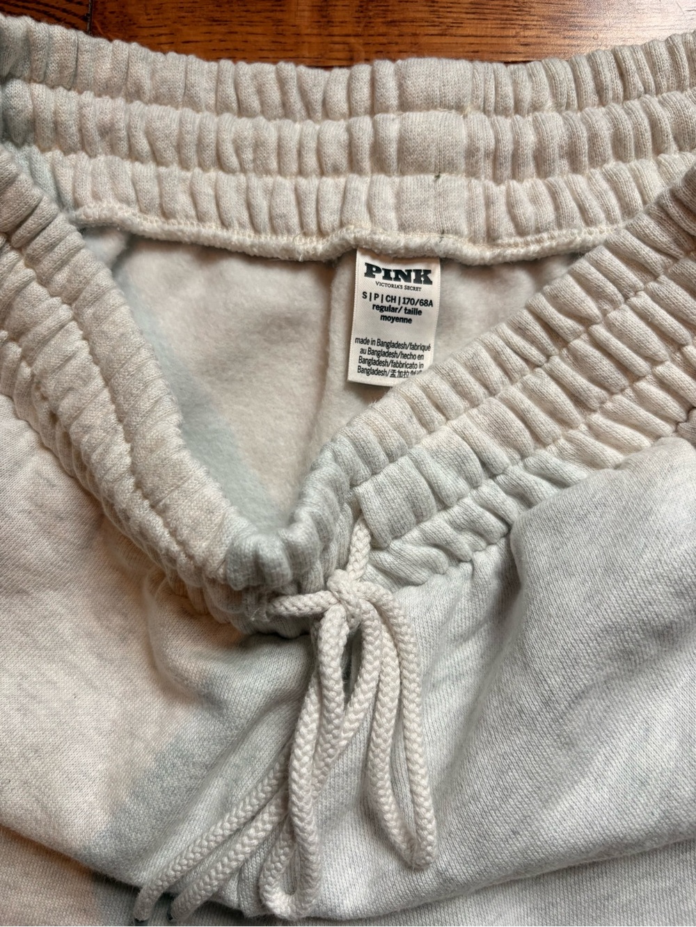 PINK Victoria's Secret Light Gray Wide Leg Sweatpants - Picture 3 of 3